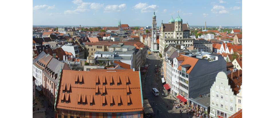 Alnatura Augsburg: Stadtpanorama von Augsburg