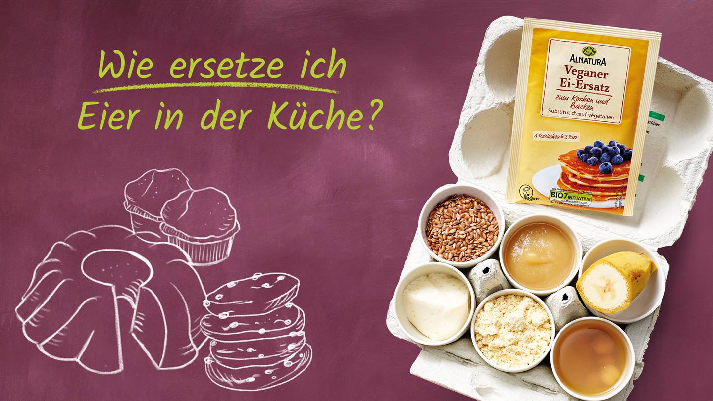 Infografik: Wie ersetzt man Eier beim Backen und Kochen?