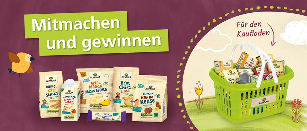 Alnatura Einkaufskorb-Gewinnspiel - jetzt mitmachen