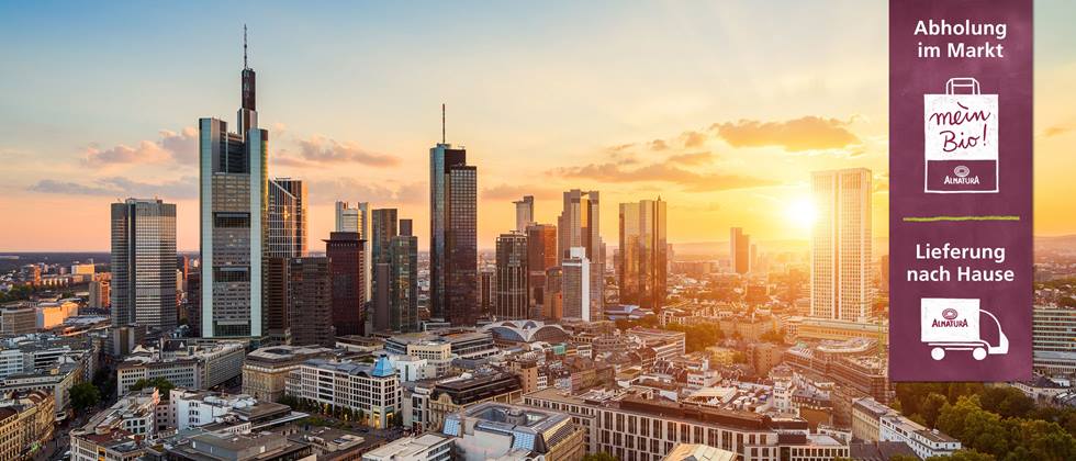 Alnatura Lebensmittel in Frankfurt liefern lassen.