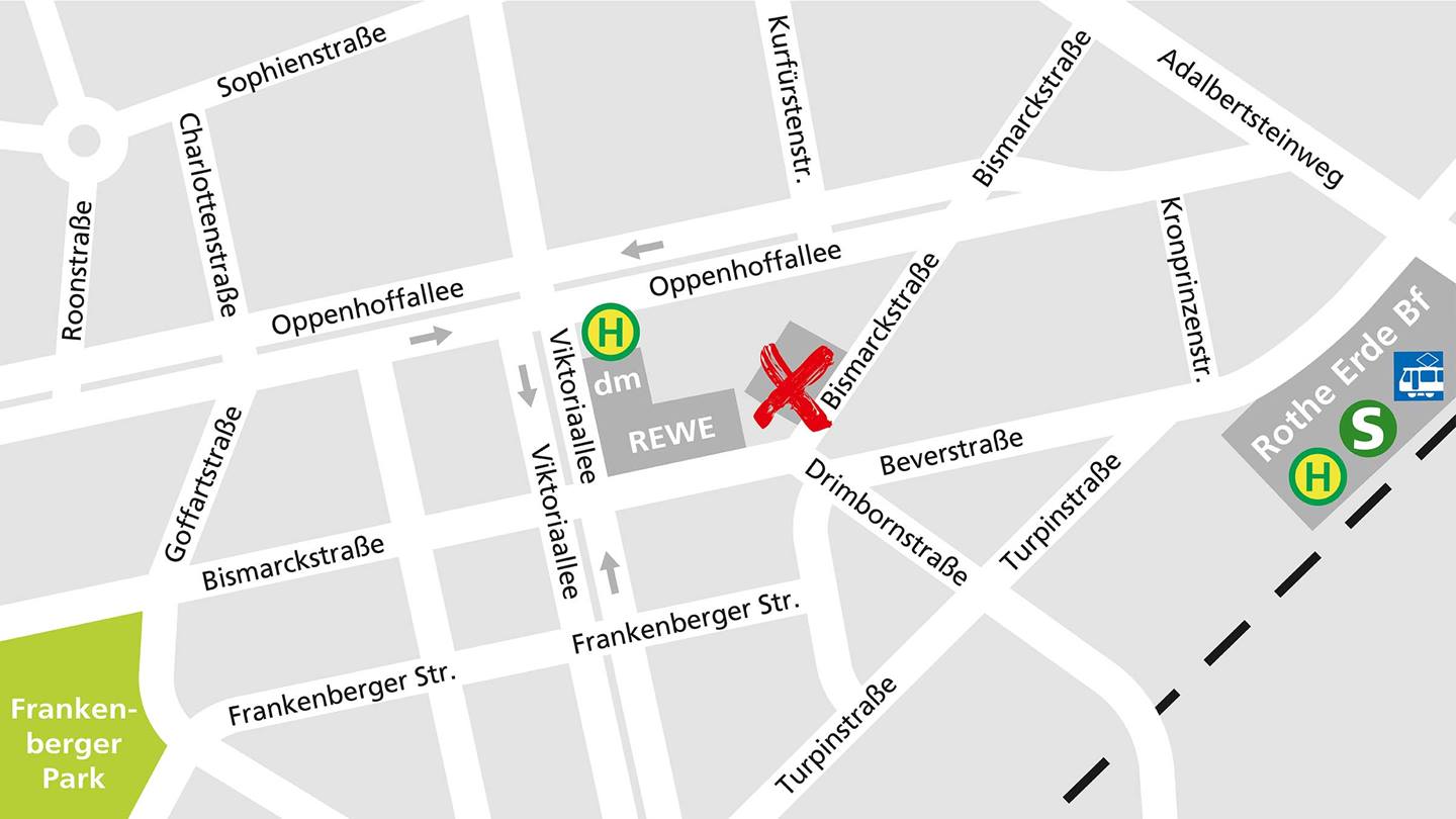 Lageplan Alnatura Aachen