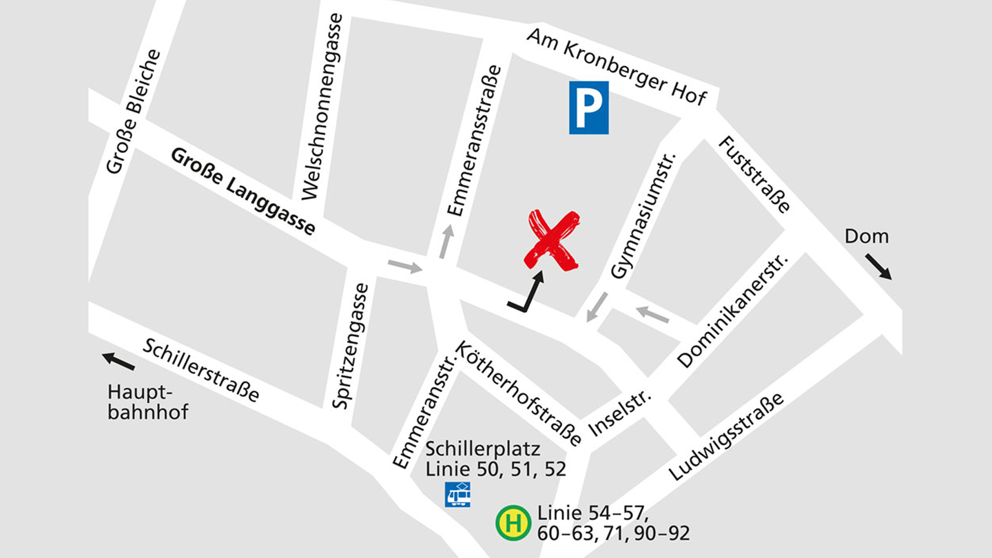 Lageplan des Alnatura Super Natur Marktes in Mainz