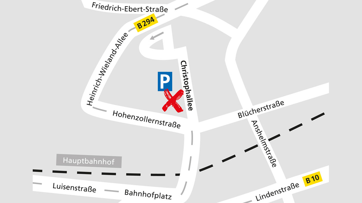Lageplan des Alnatura Super Natur Marktes in Pforzheim