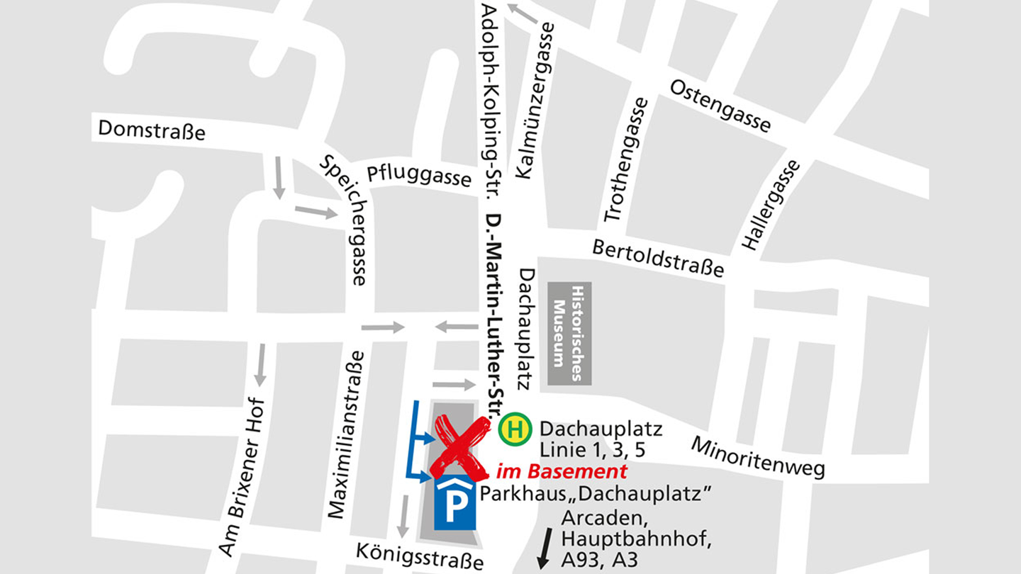 Lageplan des Alnatura Super Natur Marktes in Regensburg