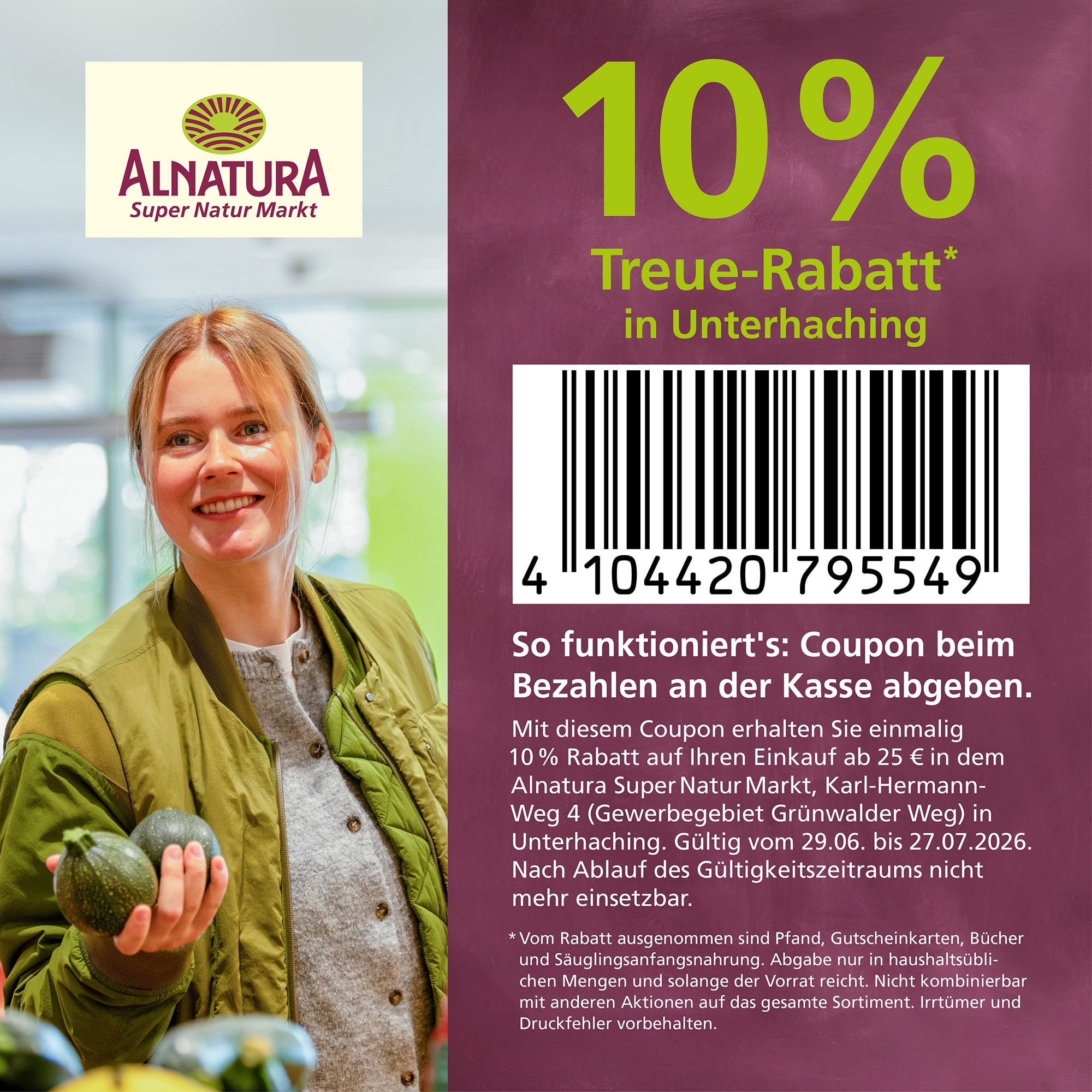 Martk-Coupon mit 10% Rabatt vom 29.06.-27-07-2026
