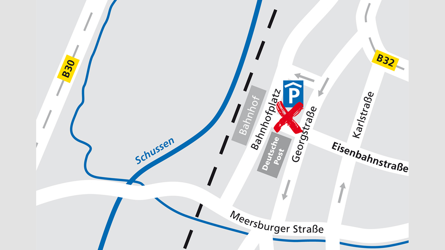 Lageplan des Alnatura Super Natur Marktes in Ravensburg