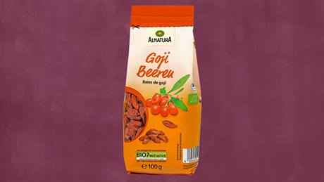 Verpackung von Alnatura Gojibeeren