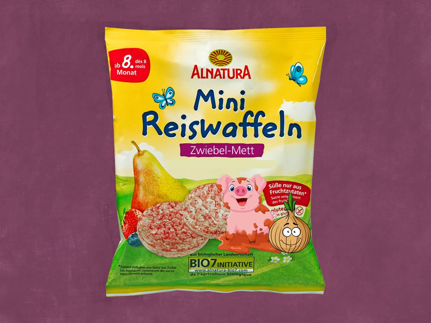 Produkt Alnatura Mini-Reiswaffeln Zwiebel-Mett