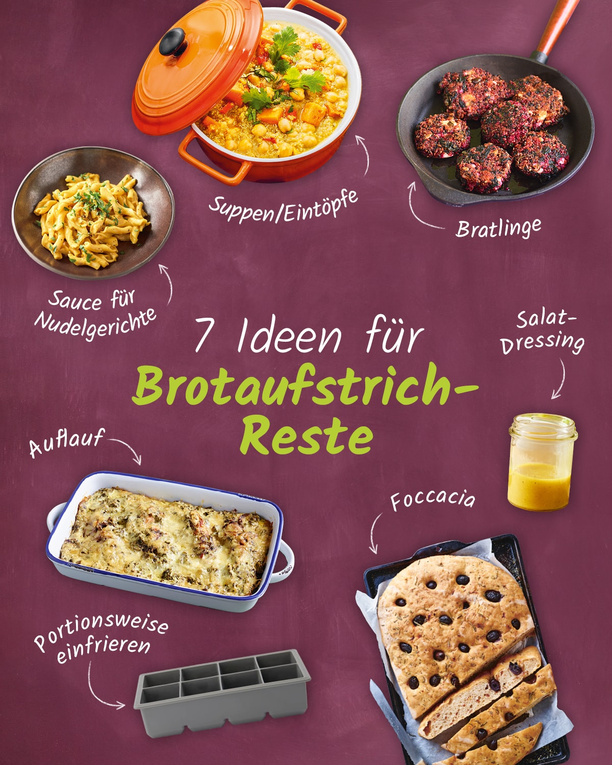 7 Ideen für Brotaufstrich-Reste