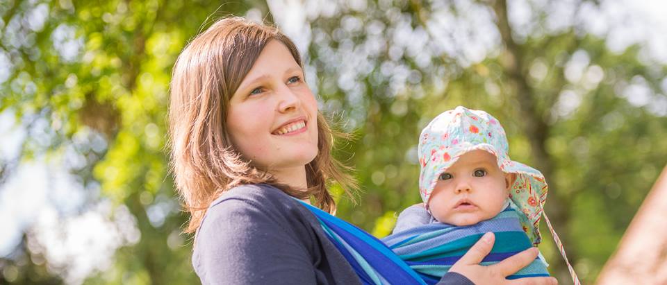 Alnatura Familientag auf dem Oberfeld - Mutter mit Kind