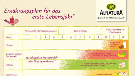 Alnatura Ernährungplan für Beikost-Start