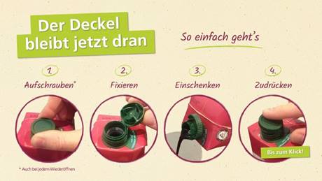 Alnatura Neuer Getränke-Packungs-Verschluss