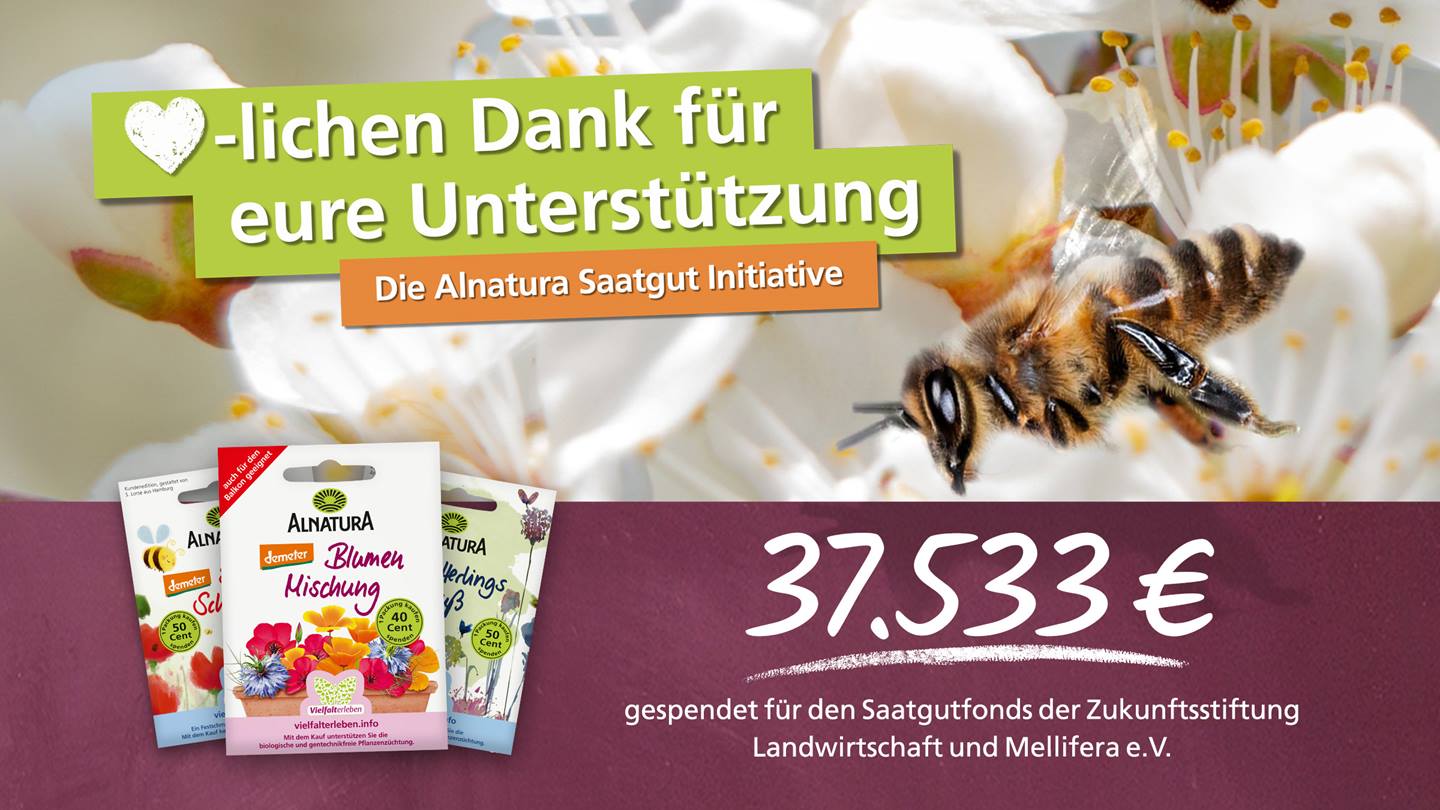 Erlös der Alnatura Saatgut-Initiative für 2021
