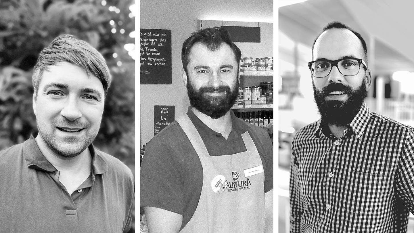 Drei Alnatura Mitarbeiter