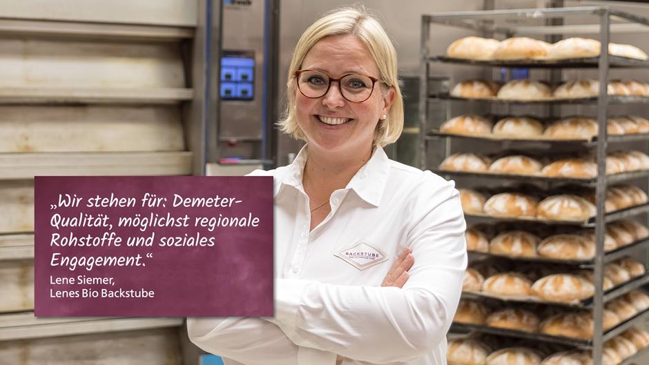 Bäckerin Lene Siemer von Lenes Bio Backstube in Bremen