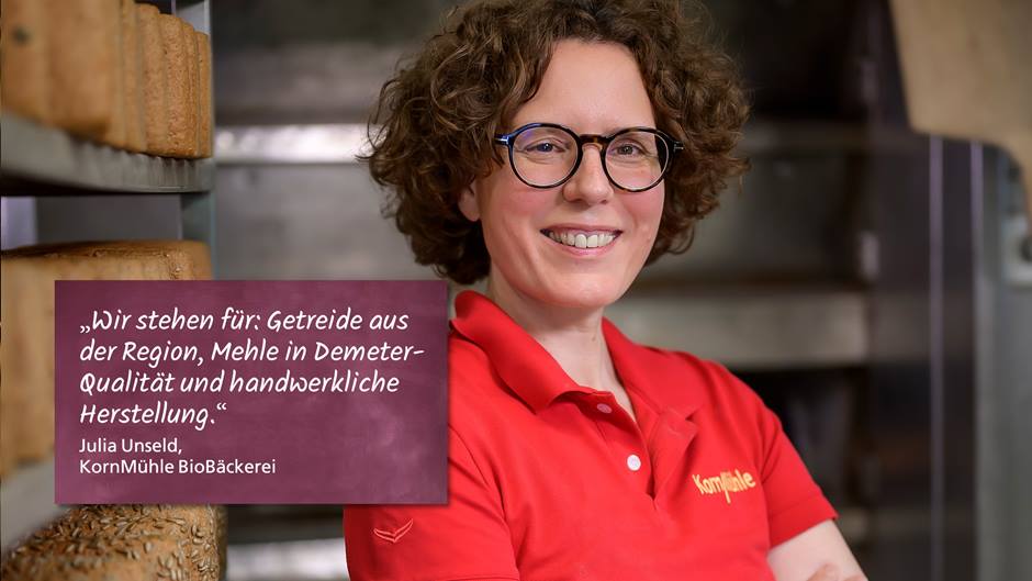 Julia Unseld von der KornMühle BioBäckerei