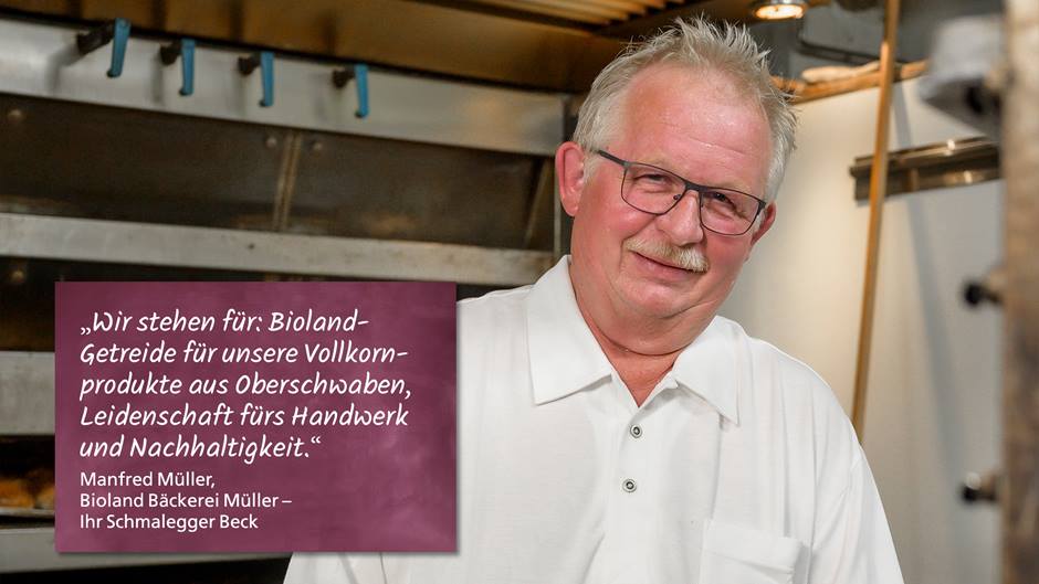 Manfred Müller von der Bioland Bäckerei Müller