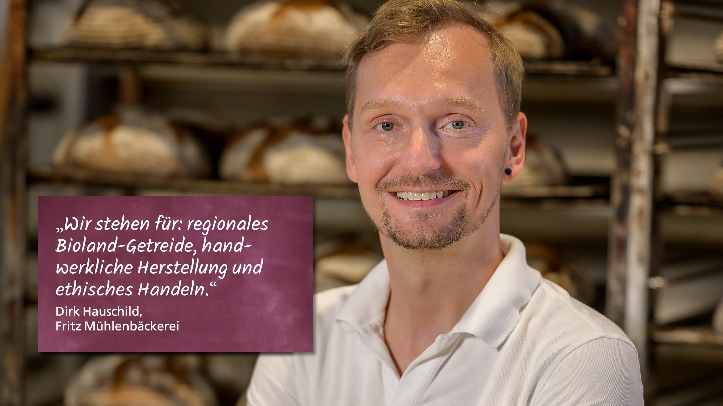 Dirk Hausschild von der Fritz Mühlenbäckerei
