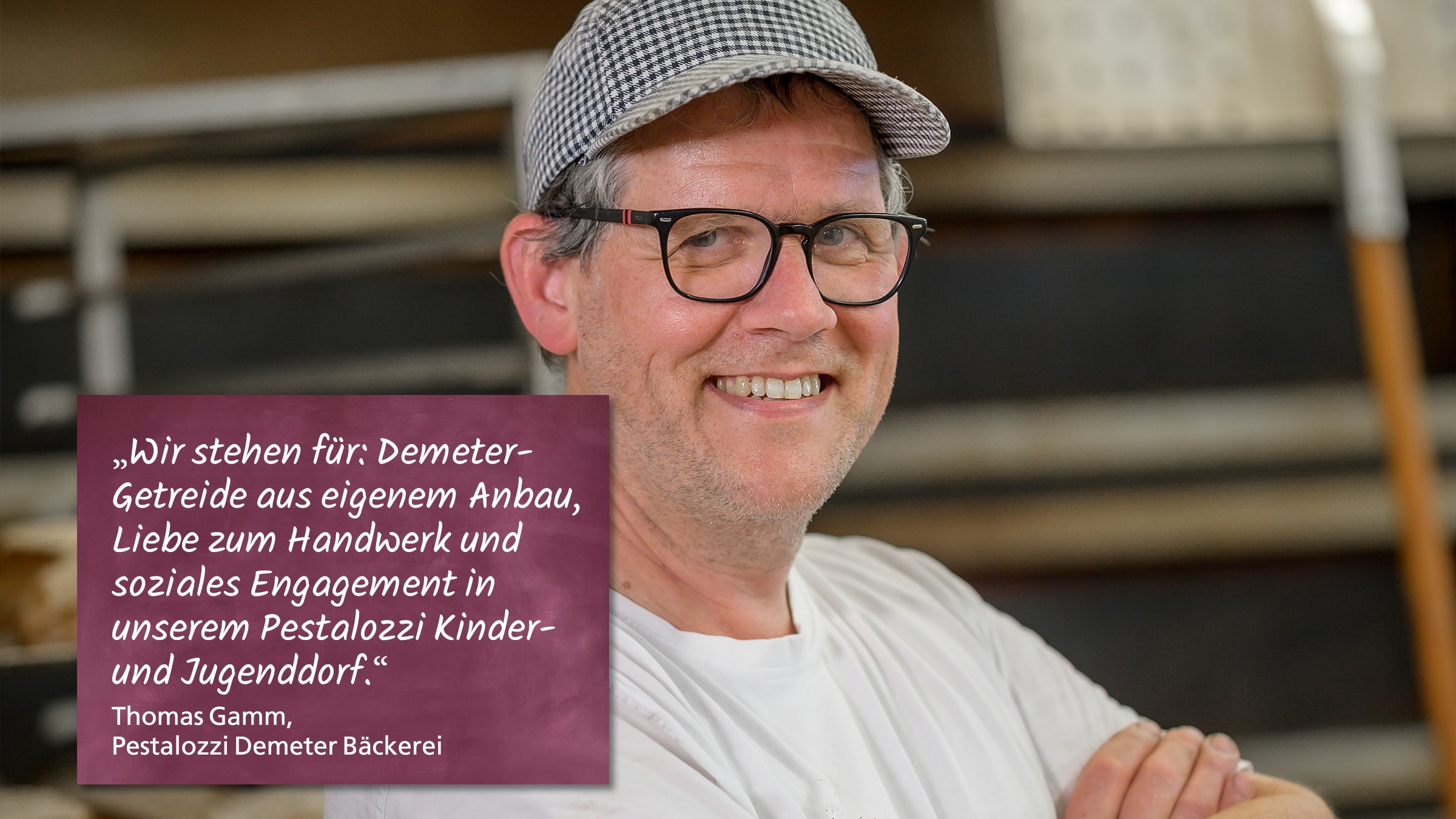 Thomas Gamm von der Pestalozzi Demeter Bäckerei