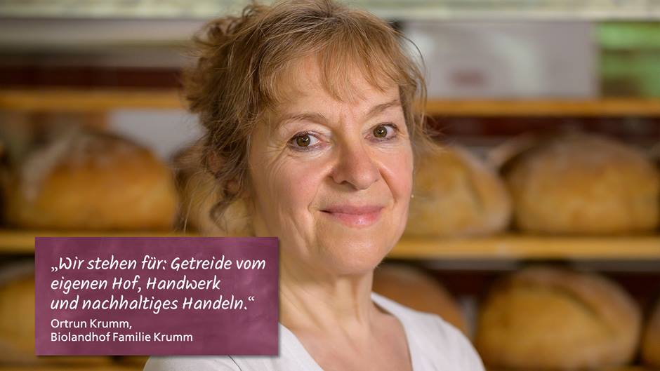 Ortrun Krumm vom Biolandhof Familie Krumm