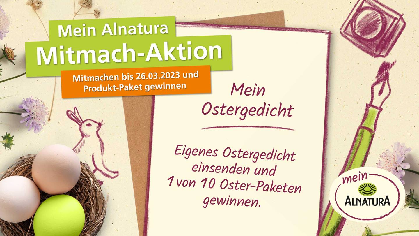 Mein Alnatura Ostergedicht