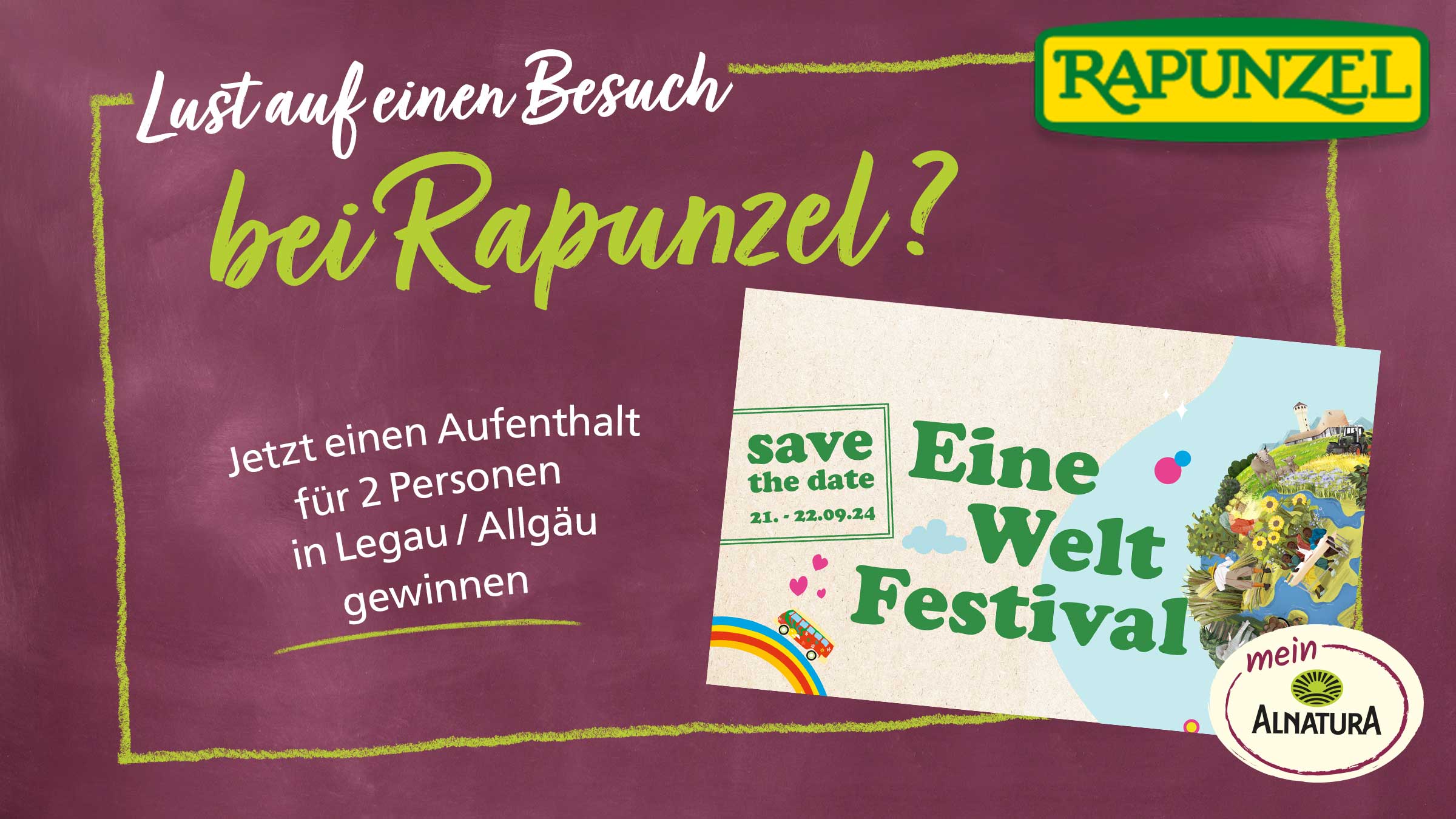 Mein Alnatura Jubiläumsgewinnspiel Rapunzel