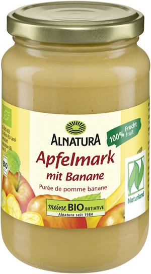 Apfelmark mit Banane