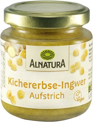 Kichererbse-Ingwer-Brotaufstrich