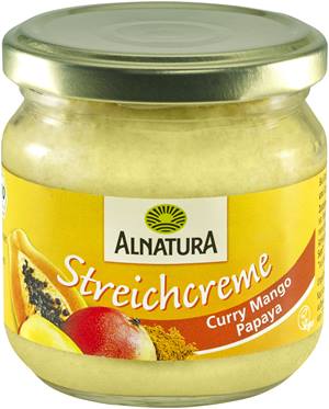 Streichcreme Curry-Mango-Papaya