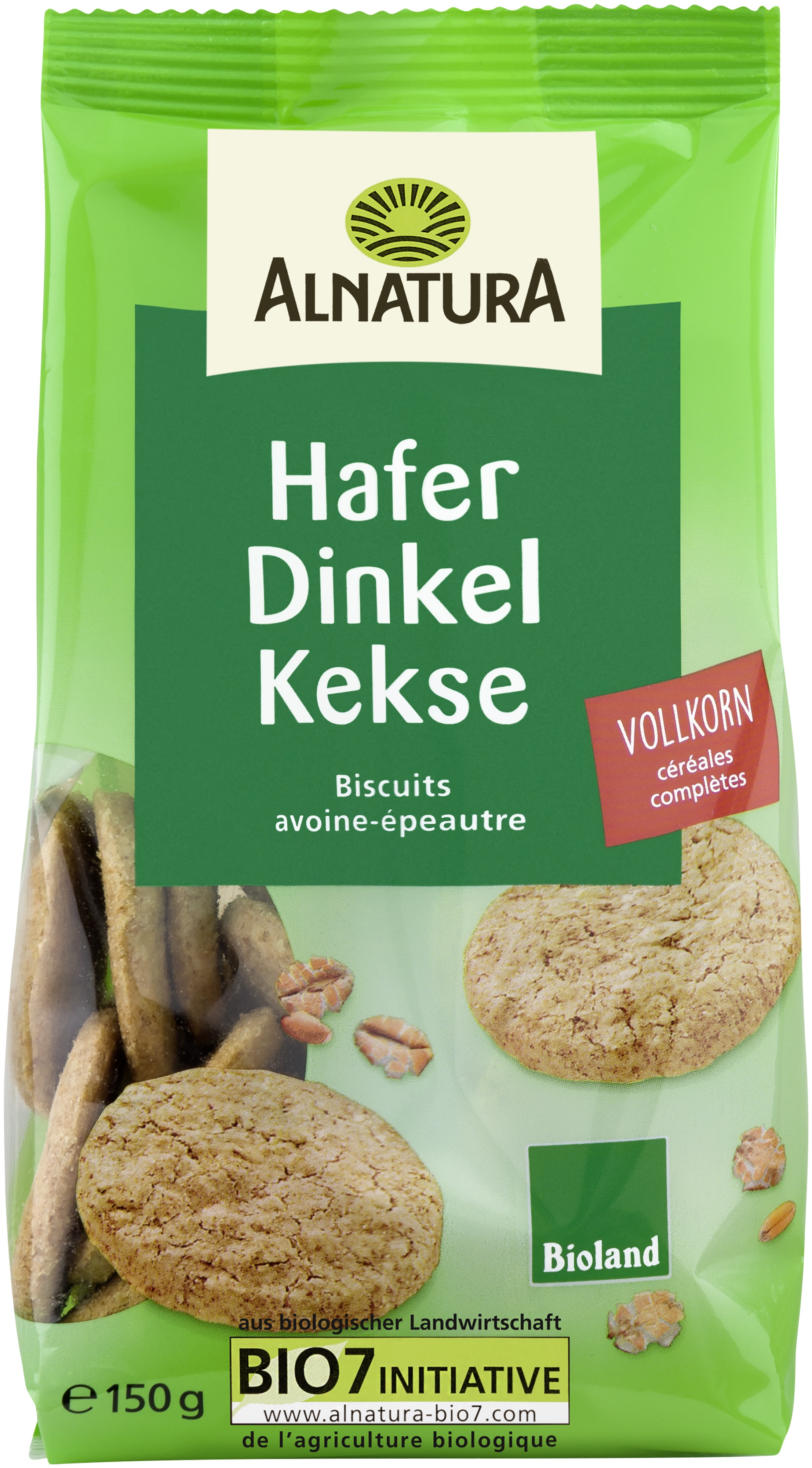 Hafer-Dinkel-Kekse (150 g) in Bio-Qualität von Alnatura
