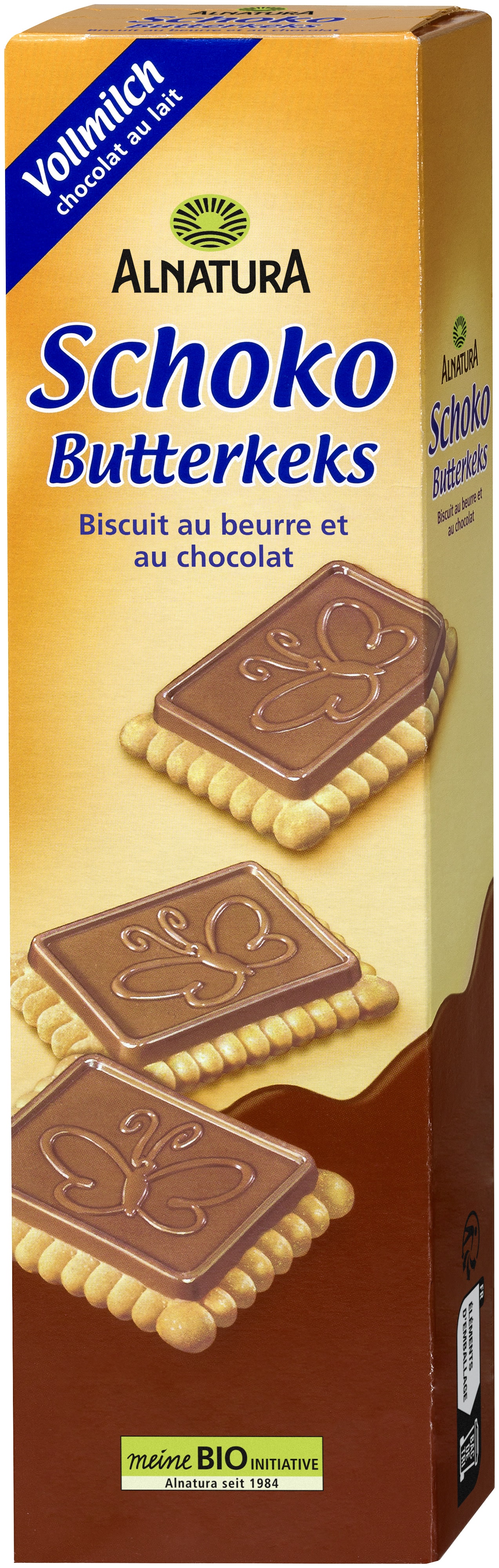 Schoko-Butterkeks Vollmilch (130 g) in Bio-Qualität von Alnatura