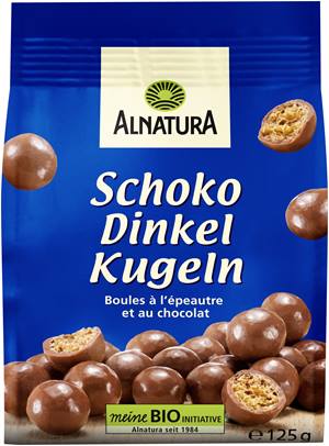 Schoko-Dinkelkugeln Vollmilch