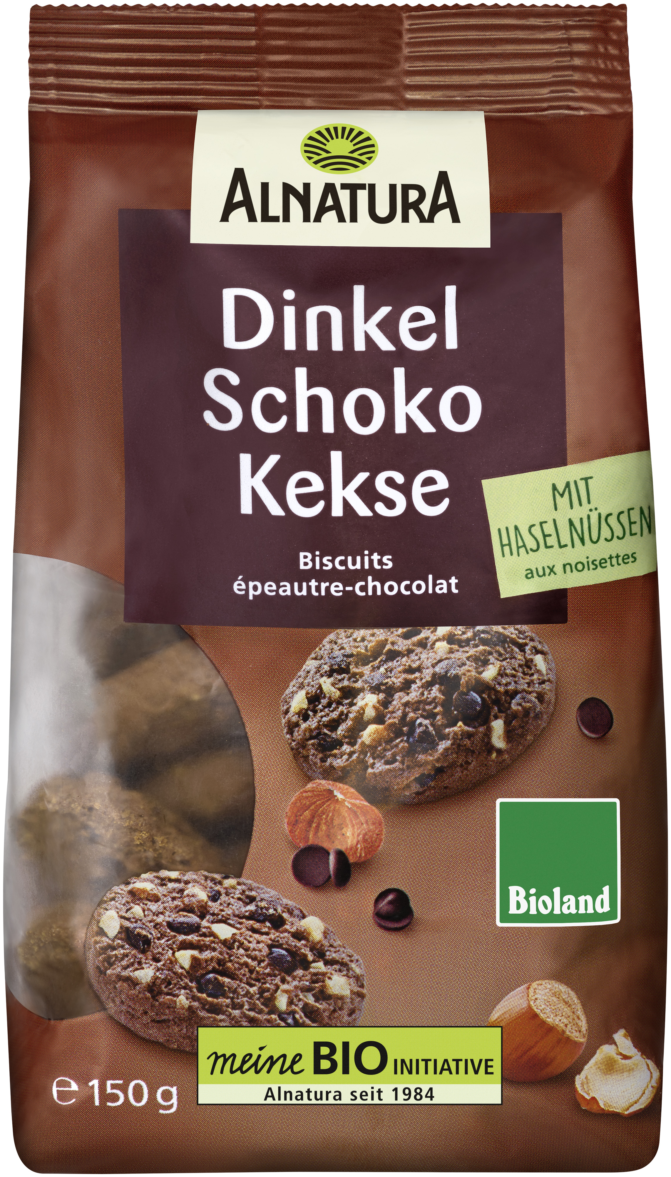 Dinkel-Schoko-Kekse (150 g) in Bio-Qualität von Alnatura