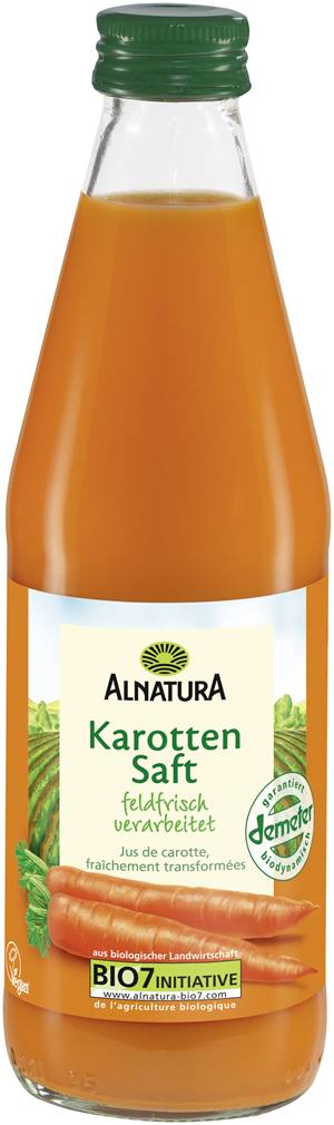 Karottensaft, feldfrisch verarbeitet