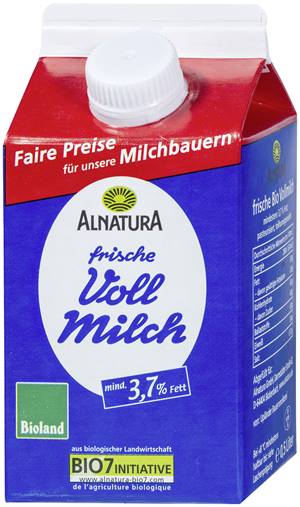 Frische Vollmilch