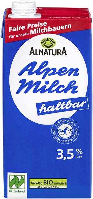 Haltbare Alpenmilch 3,5% 