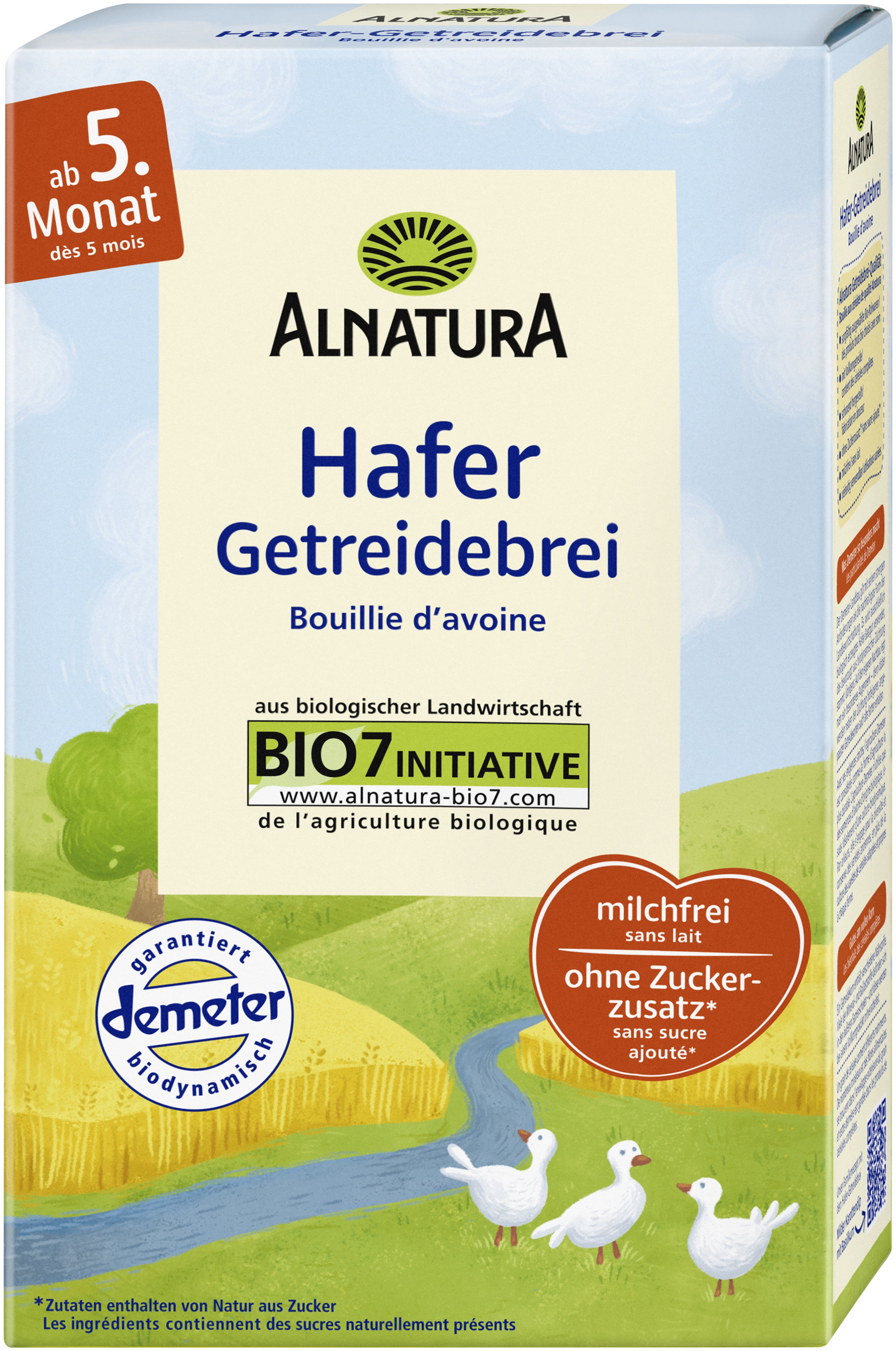 Hafer Getreidebrei 250 G In Bio Qualitat Von Alnatura