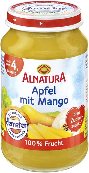 Apfel mit Mango