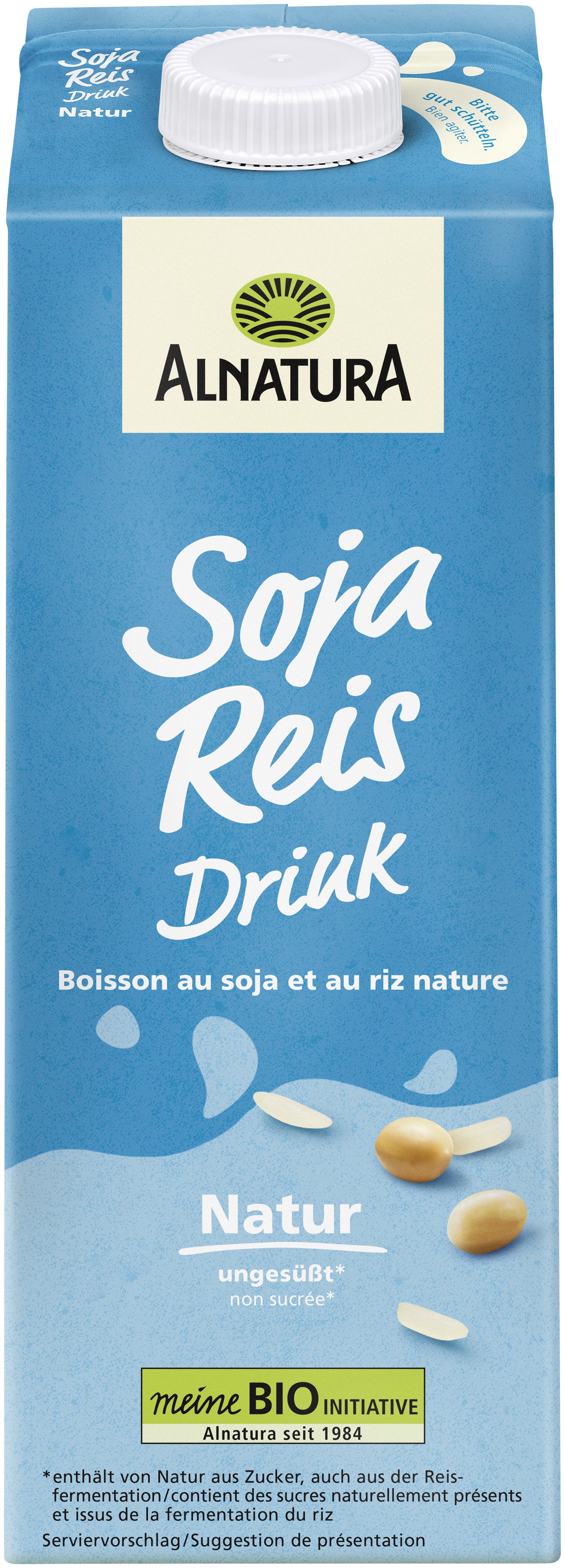 Soja-Reis-Drink Natur (1 l) in Bio-Qualität von Alnatura
