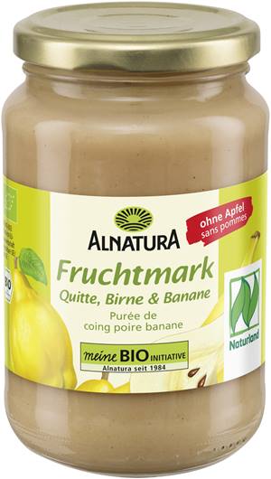Quitte-Birne-Fruchtmark mit Banane