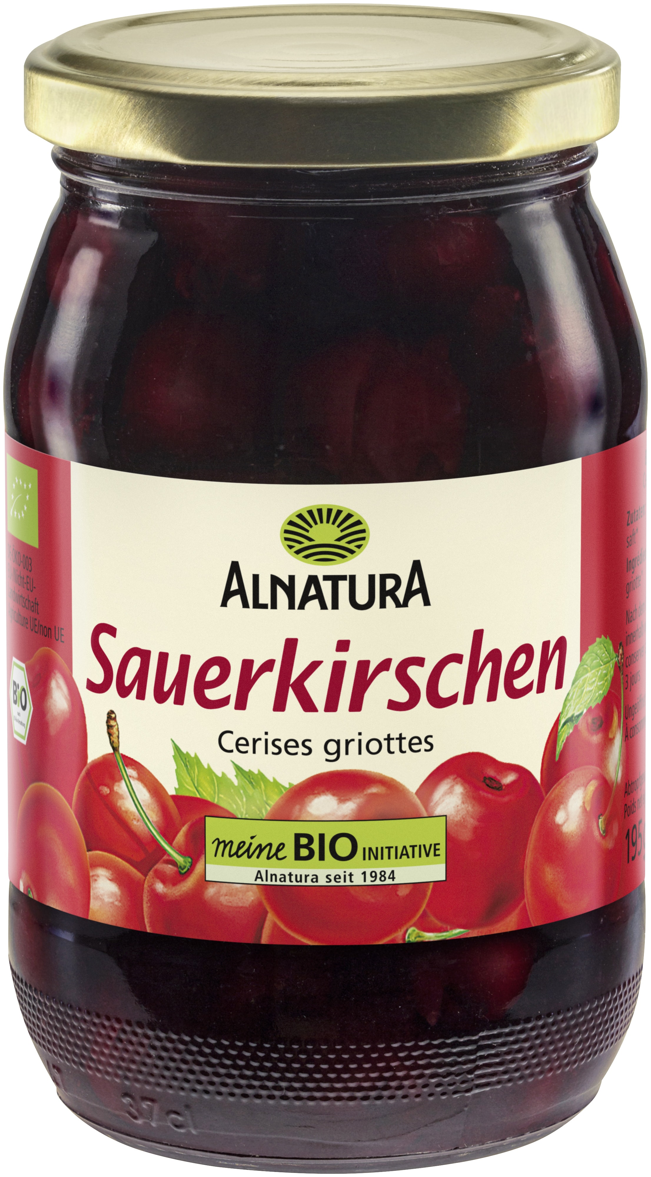 Sauerkirschen (360 g) in Bio-Qualität von Alnatura