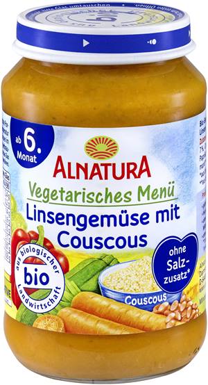 Linsengemüse mit Couscous