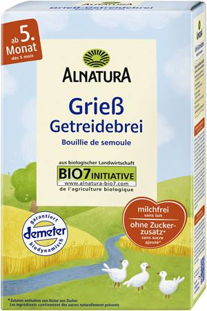 Grieß-Getreidebrei