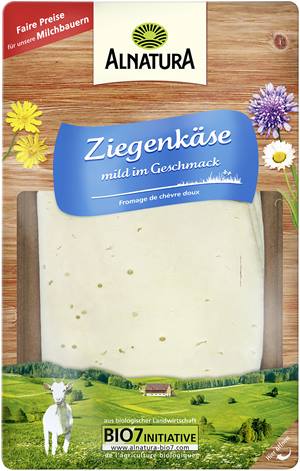 Ziegengouda in Scheiben