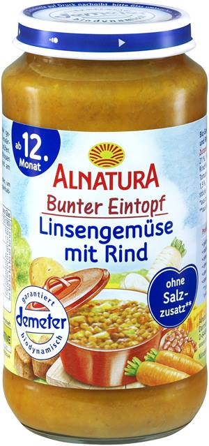 Bunter Eintopf - Linsengemüse mit Rind