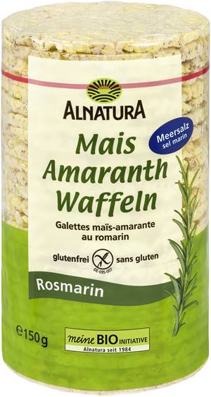 Mais-Amaranth-Waffeln Rosmarin