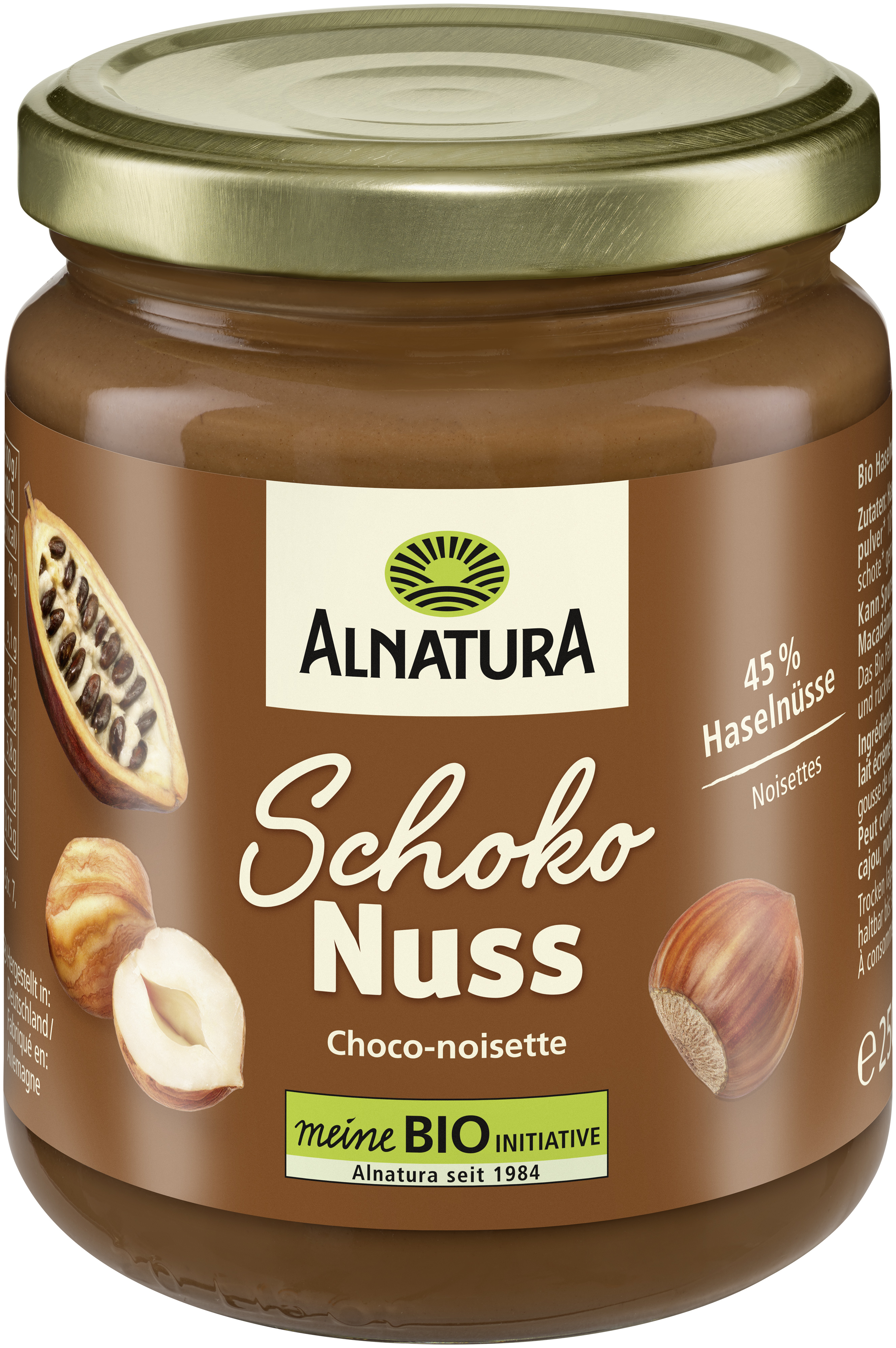 Schoko-Nuss-Creme (250g) in Bio-Qualität von Alnatura