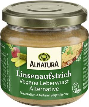 Linsenaufstrich Vegane Leberwurst-Alternative 