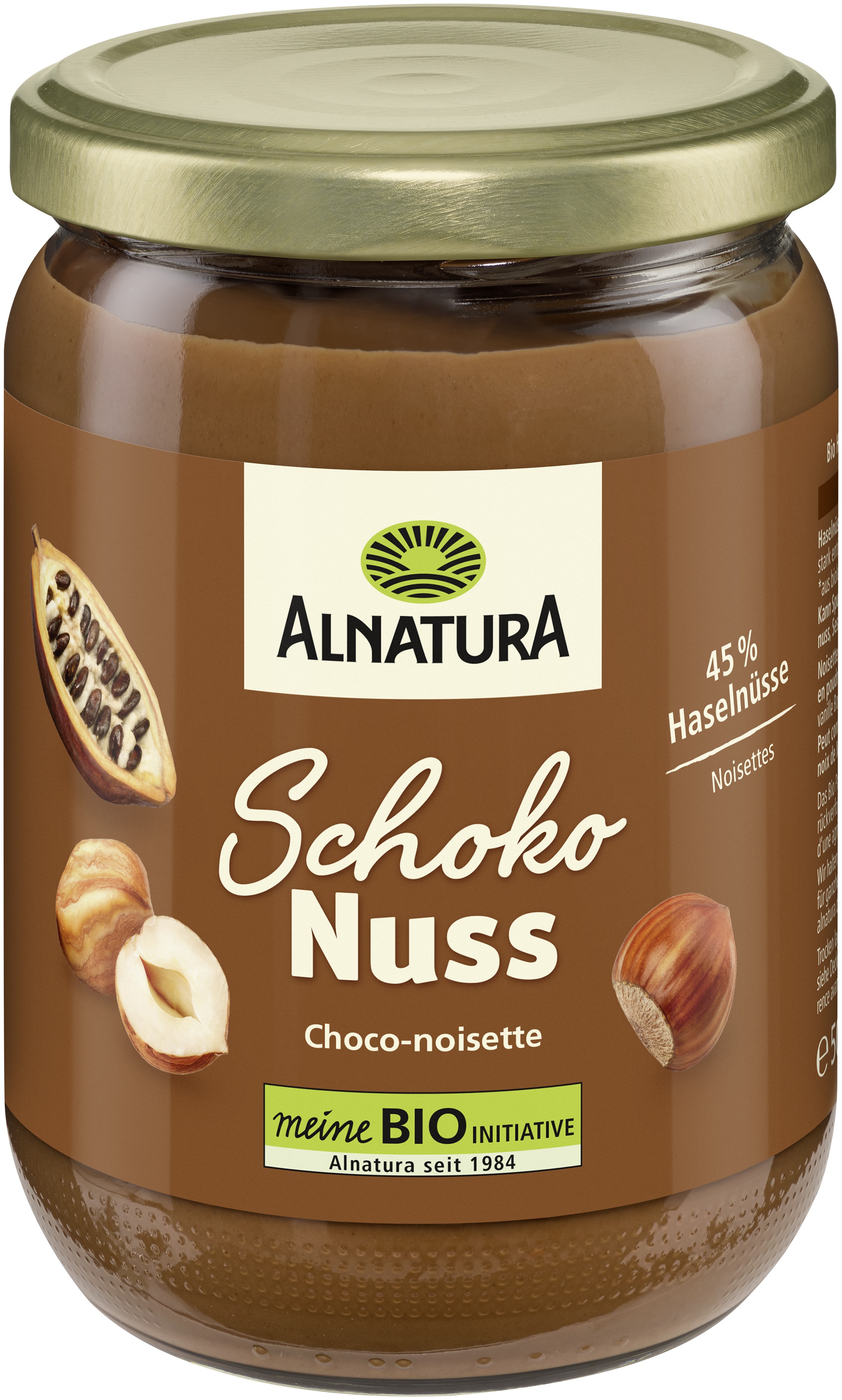 Schoko-Nuss-Creme (500 g) in Bio-Qualität von Alnatura