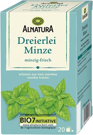 Tee Dreierlei Minze